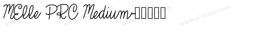 MElle PRC Medium字体转换